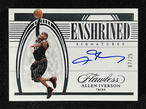 2021-22 Panini Flawless Allen Iverson #ENS-AIV Enshrined Signatures Auto /25