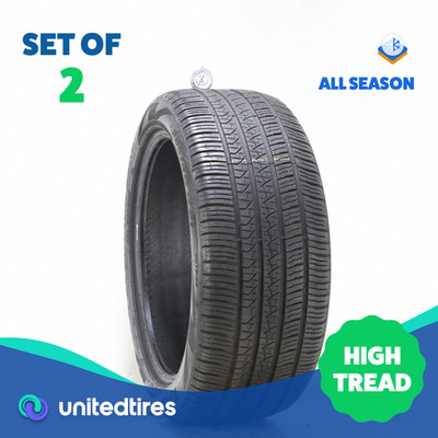 Set of (2) Used 285/40R21 Pirelli Scorpion Zero A01 109H - 8/32