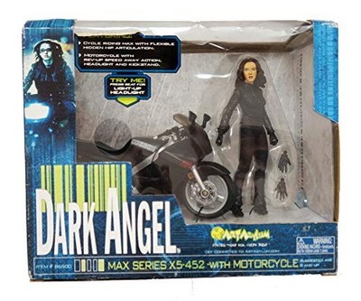 DARK ANGEL MAX SERIES X5-452 フィギュア Dark Angel Max Series X5-452 With Motorcycle Art Asylum Jessica