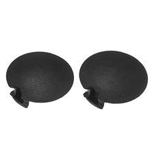  Car Rear Bumper Towing Tow Eye Hook Cover Cap Fit for Smart - Pack of 2 Black 
