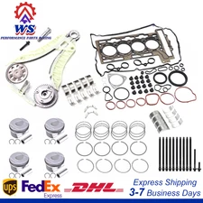 Engine Rebuild Kit Piston Timing Chain For BMW Mini R55 R56 R57 R59 N14B16 1.6T