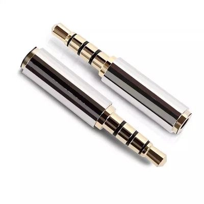 Lot 2 Adaptateurs Jack 3.5mm Mâle vers 2.5mm Femelle Audio Casque Stéréo Micro - Photo 1/4