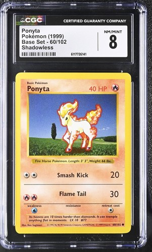 Ponyta (Shadowless) graded CGC 8 for sale on eBay