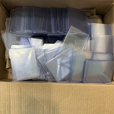 300 + Used Sports Card Top Loaders Varying Condition Thick + Standard