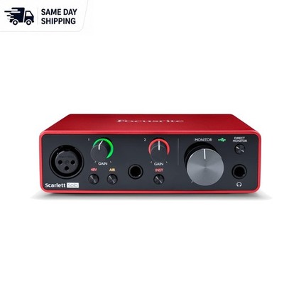 Studio-Grade Scarlett Solo 3rd Gen USB Interface with Software Bundle Included