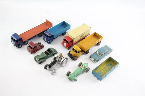 Dinky Toys Tin Bottom Diecast Collection Inc Mercedes Benz Alvis Foden Truck