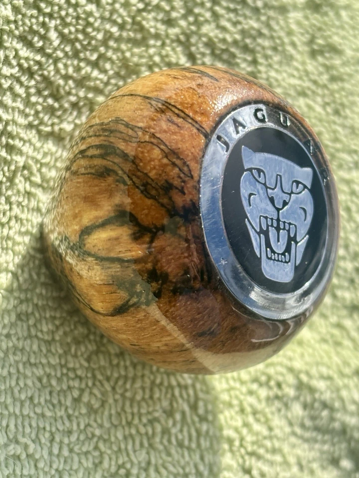 JAGUAR XJ6, XJS, XJ8, XK8, XJR, XKR, XK, tipo S, tipo X, perilla de cambio de marchas de madera de burl XK Foto 3 de 4