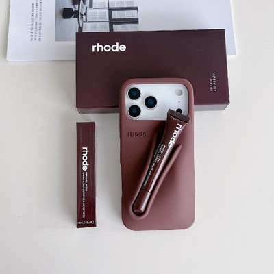 iPhone Rhode Lip Case mit Lipgloss Tönung Silikon Handy 17 Pro Max 16 15 14 13