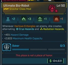 Borderlands 4 • Legendary COMs • Harlowe Bio-Robot • Baker • Lvl 50 • PS PC XB