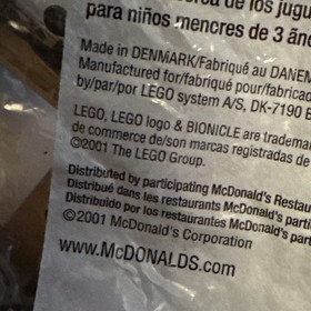 Sealed LEGO BIONICLE #1 Huki 1388 McDonald's Happy Meal Toy 2001