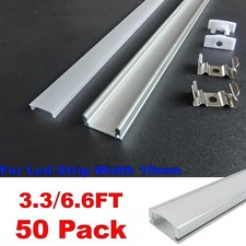 U Shape Aluminum Profile Led Channel Milky Cover 50 Pack 6.6ft 2m Or 3.3ft 1m U Shape Aluminum Profile Led Channel Milky Cover 50 Pack 6.6ft 2m Or 3.3ft 1m