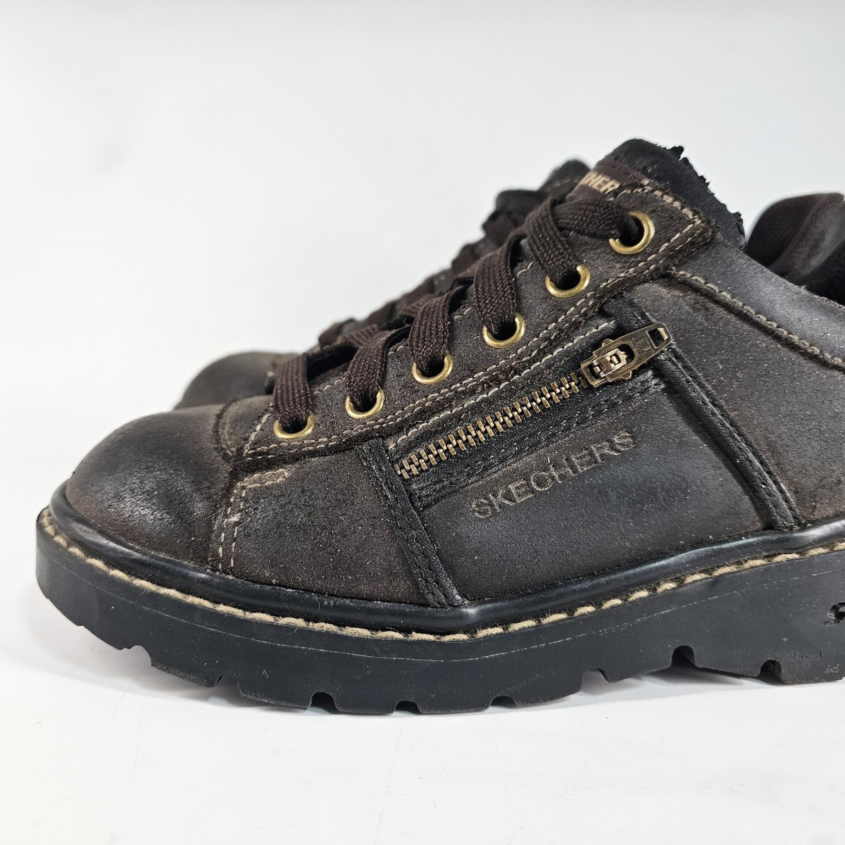 Skechers Shoes Sz 46 M Square Toe Brown Derby Oxfords Leather Men‎ 70306 SKECHERS Square Toe Oxfords for Men | Mercari main image 3
