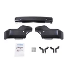 Black Fit For GMC Sierra 1500 2019 2020 2021 W/ Park Hole Front Bumper Face Bar