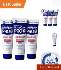 Sensitive Skin Diaper Rash Remedy - Hospital Grade Zinc Oxide Cream, 3 Pack