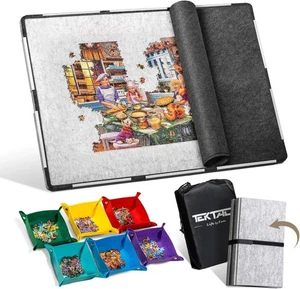 2000 Pieces Foldable Jigsaw Puzzle Board, Felt Puzzle Mat with Non-Slip Surface  - Picture 1 of 9