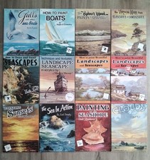 Vintage Walter T Foster Seascapes Landscapes Art Instruction 12 Book Lot Boats