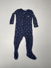 Children  s Place Snowflake Footed Christmas Pajamas 18mths Blue