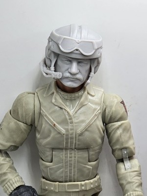 3d Printed HEAVY METAL RAMPAGE TANK DRIVER HEAD 6'' 1:12 Classified/Legends