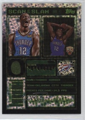 2025-26 Topps Scan and Slam Flash Drop 50/50 Thomas Sorber #SS-40 Rookie RC 0g46