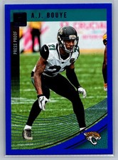 A.J. Bouye #134, Press Proof Blue, Jacksonville Jaguars, 2018 Panini Donruss