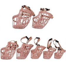 7pcs/Set Plastic Dog Muzzle, Anti Bite Adjustable Pet Basket, Dogs Training M...