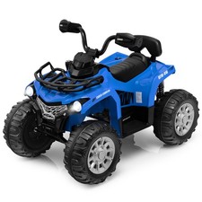 12V Kids Ride On ATV Electric 4-Wheeler Quad 2 Speeds w/ Mp3  Headlights Blue