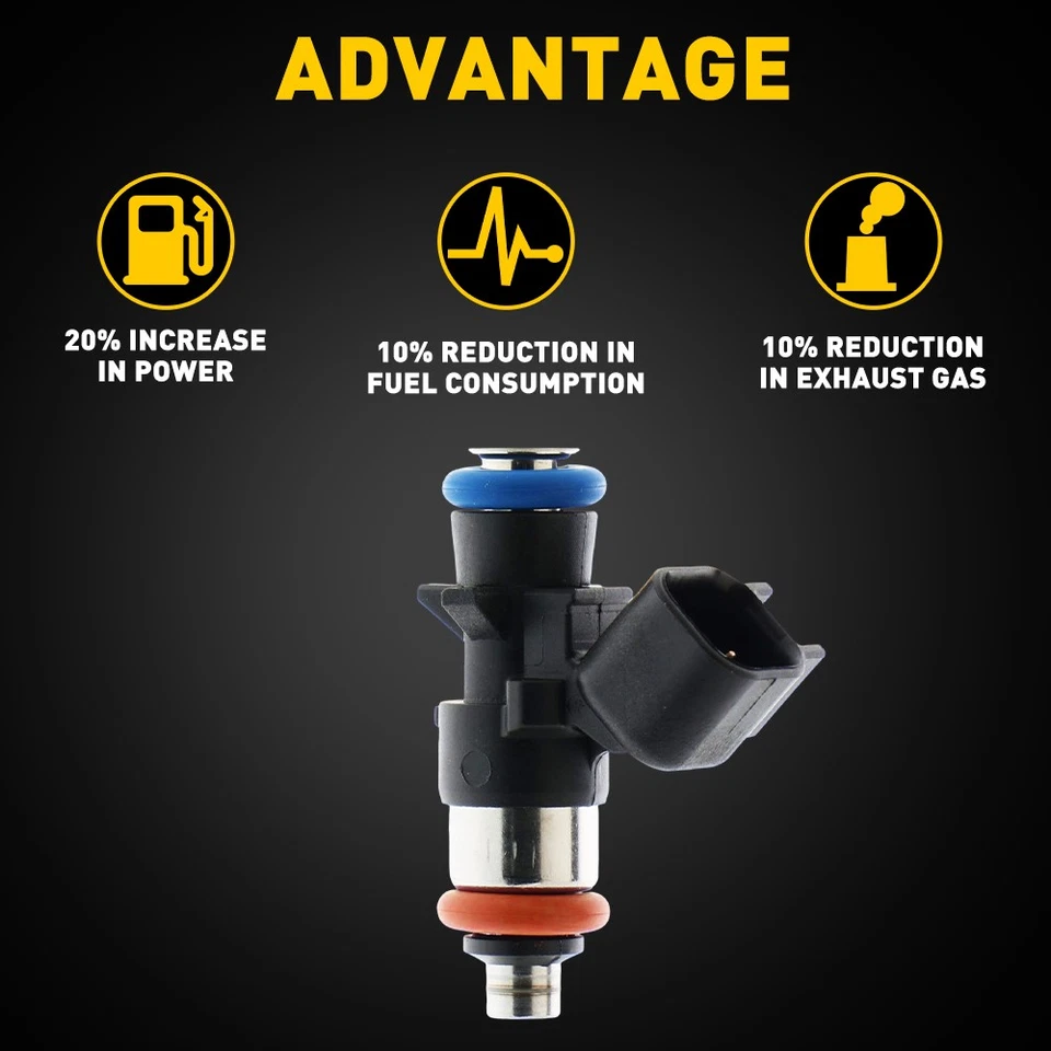 Juego de 6 inyectores de combustible para Dodge Avenger/Challenger/Cargador 2011-2017 3,6 L EE. UU. Foto 2 de 4