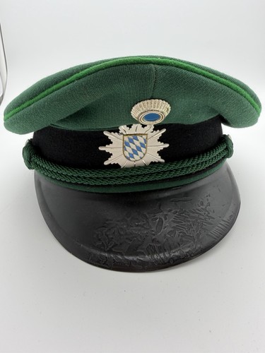 German Police Hat Bavarian Crest Emblem Leader Cap Authentic Vintage 1939–1945