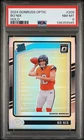 2024 PANINI DONRUSS OPTIC HOLO #209 BO NIX ROOKIE RC PSA 8