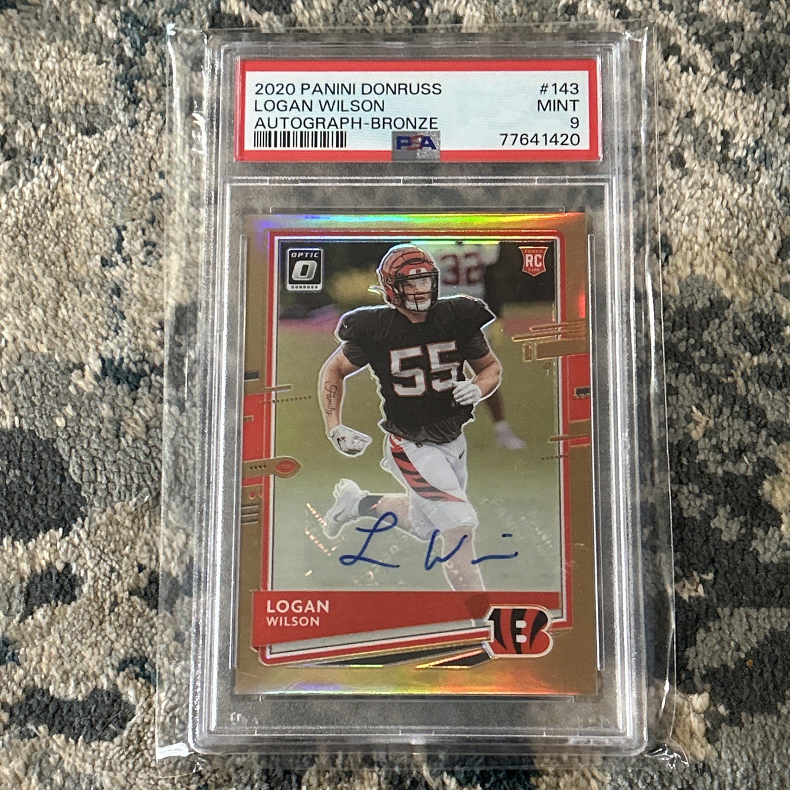 Logan Wilson Panini Donruss Optic #143 Autograph-Bronze