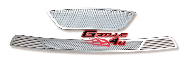 Combo de inserción de rejilla de malla cromada de acero inoxidable para Hyundai Sonata 09-10 Foto 2 de 3