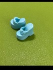 NOS VTG Vintage 1980s style Barbie SHOES Wedge Platform SHOES Aqua blue