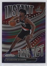 2022-23 Panini Prizm Instant Impact Silver Prizm Shaedon Sharpe #14 0l7n