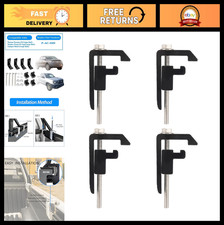 Utility Track System Mounting Clamp For Toyota Tacoma Tundra Truck Cap - 4pcs Bl