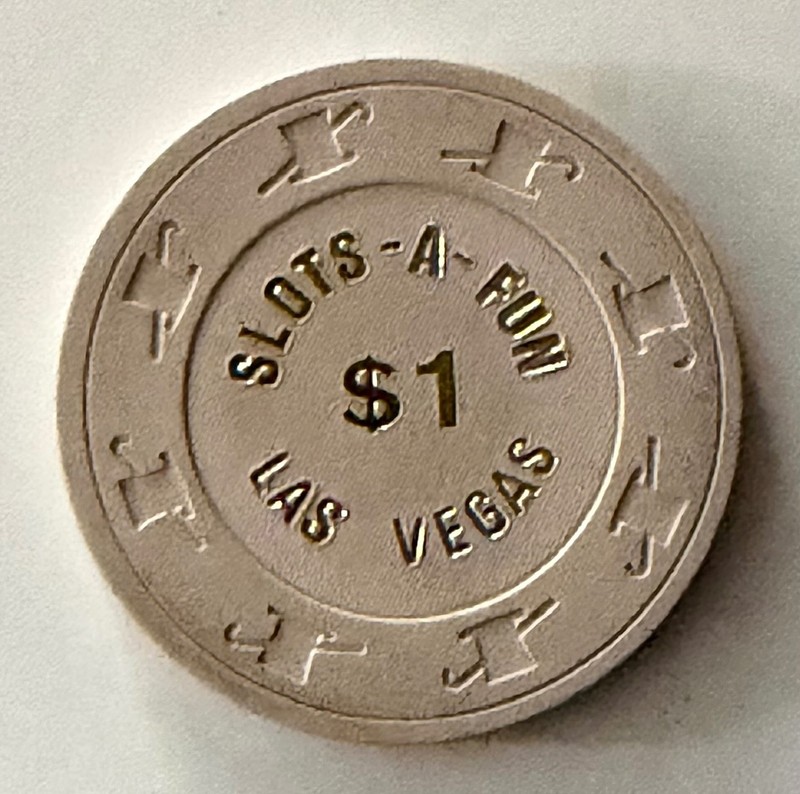 Slots A Fun Las Vegas Nevada $1 Casino Chip Hot Stamp