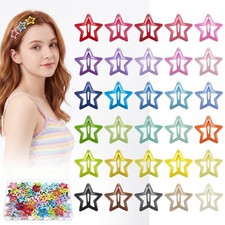 Needbrock 120 Pcs Star Hair Clips for Girls Y2k 90s Women Hair Accessories