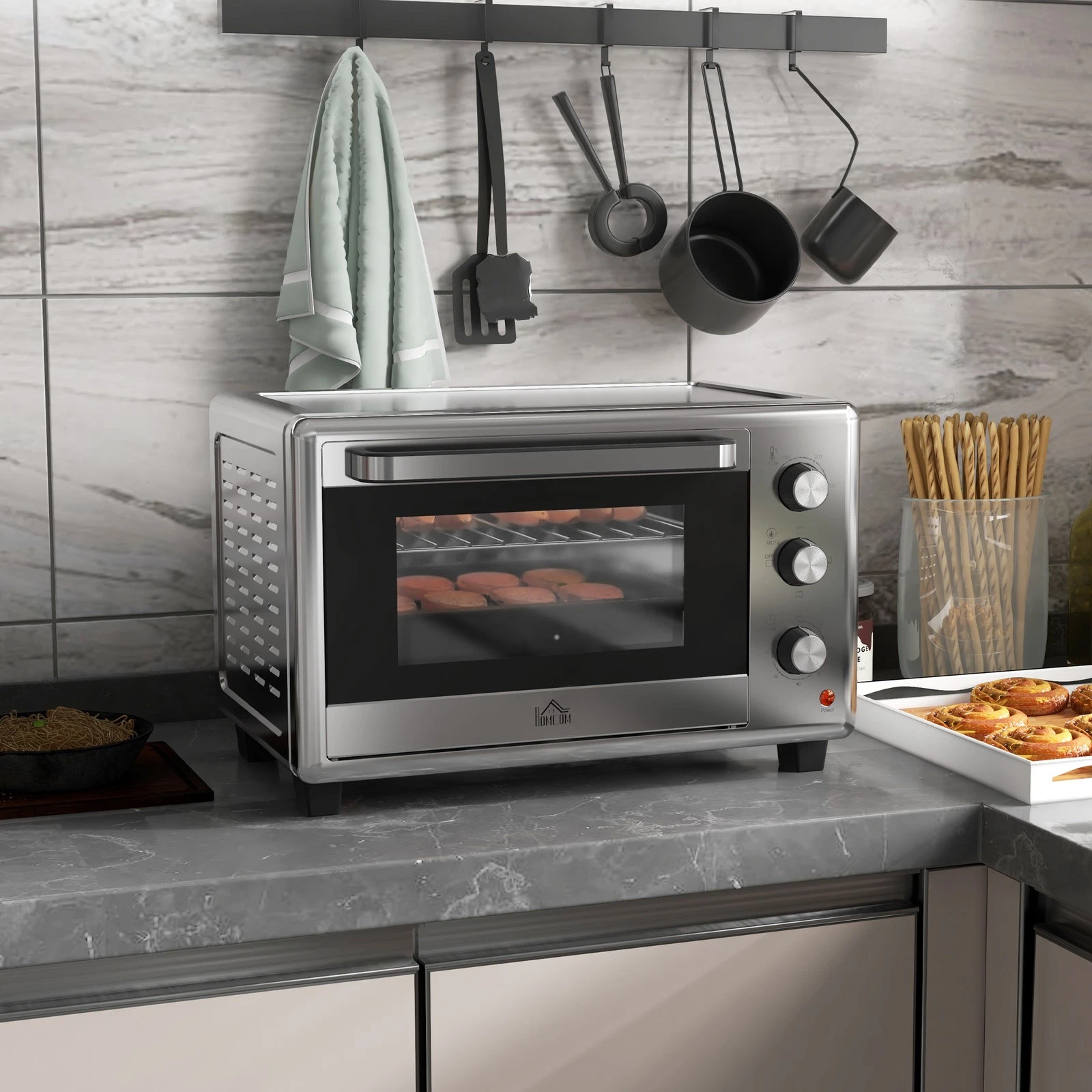 30L Mini Oven, Countertop Toaster Oven w/ Adjustable Temperature, Timer, 1600W
Opens in a new window