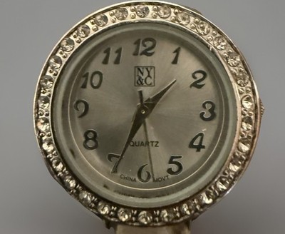    RARE NY&C 13236-104 Rhinestone Charm Strap Watch Restoration Find