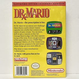 Nintendo NES Dr. Mario Nuevo en Caja Nuevo SELLADO DE F&Aacute;BRICA &iexcl;Muy BONITO!!