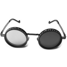 Adjustable Tint Sunglasses, 1-9 Gears Steampunk 138 59 152 mm, Black