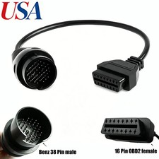 For Mercedes Benz 38 Pin To Obd 16 Pin Diagnostic Adapter Connector Cable