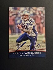 SIGNED* 2012 Bowman - Aaron Hernandez #24 AUTOGRAPHED 