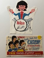 BEATLES RINGO STARR RARE 1960'S HAND PUPPET BY WORLD CANDIES Rare