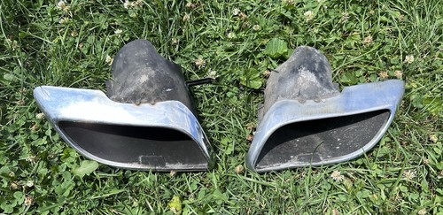 USED 2015-23 CHRYSLER 300 CHROME TAILPIPE EXHAUST TIPS PAIR RH & LH FREE S&H