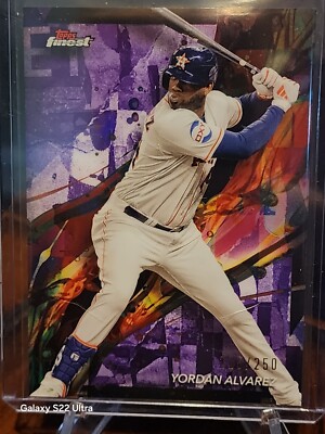 Yordan Alvarez Purple Refractor 215/250 2024 Topps Finest Houston Astros