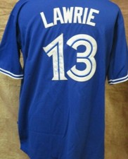 BRETT LAWRIE TORONTO BLUE JAYS Autographed Signed Jersey LOM COA (JSY172)