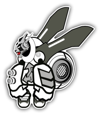 Robot Car Bumper Sticker Decal