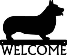Pembroke Welsh Corgi Dog Welcome Sign - Made in America - Outdoor Decor