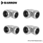 Barrow 4pcs 90 Degree Hard Tube Fittings Adapters For OD12mm/14mm Rigid Tubes