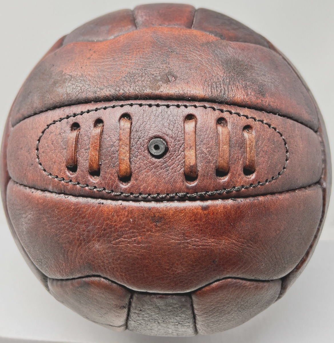 Pele Signed Leather Vintage Soccer Ball Auto PSA DNA ITP Witnessed